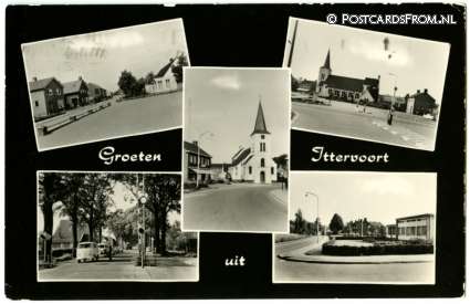ansichtkaart: Ittervoort, Groeten uit