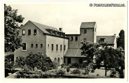 ansichtkaart: Bunde, Montfortaanse Missievakschool
