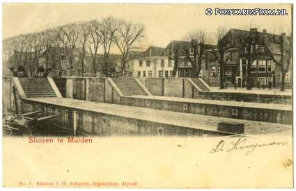 Muiden, Sluizen ansichtkaart: Muiden, Sluizen
