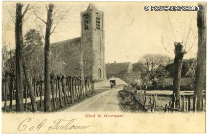 ansichtkaart: Hoornaar, Kerk