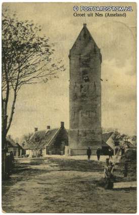 Nes Ameland, Groet uit. Toren ansichtkaart: Nes Ameland, Groet uit. Toren