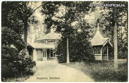 Wassenaar, Raaphorst. Schiettent ansichtkaart: Wassenaar, Raaphorst. Schiettent