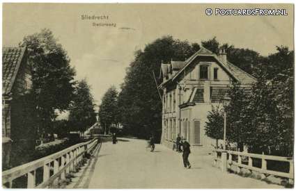 Sliedrecht, Stationsweg ansichtkaart: Sliedrecht, Stationsweg