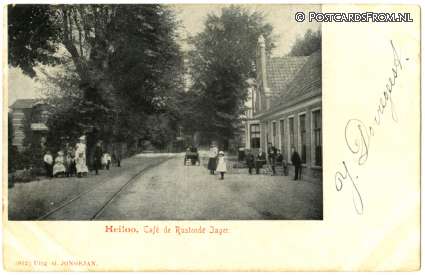 ansichtkaart: Heiloo, Cafe de Rustende Jager