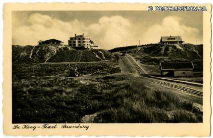 De Koog, Strandweg ansichtkaart: De Koog, Strandweg