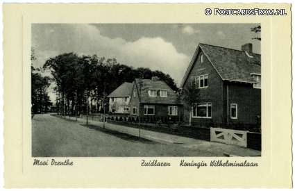 ansichtkaart: Zuidlaren, Koningin Wilhelminalaan
