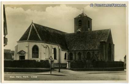 Lisse, Ned. Herv. Kerk ansichtkaart: Lisse, Ned. Herv. Kerk