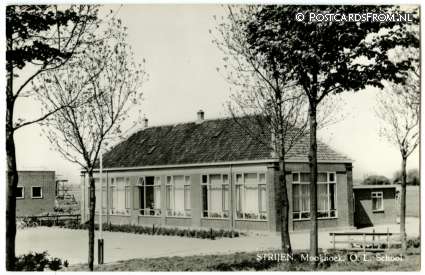 ansichtkaart: Mookhoek, O.L. School