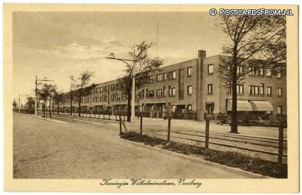 ansichtkaart: Voorburg, Koningin Wilhelminalaan