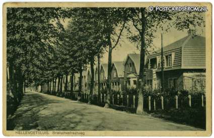 ansichtkaart: Hellevoetsluis, Brielschestraatweg