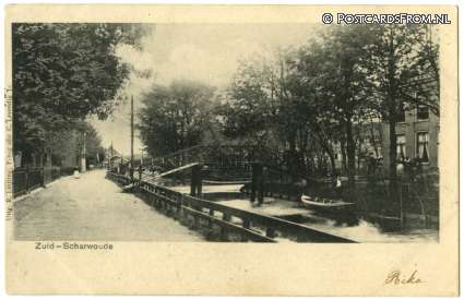 Zuid-Scharwoude, -- ansichtkaart: Zuid-Scharwoude, --