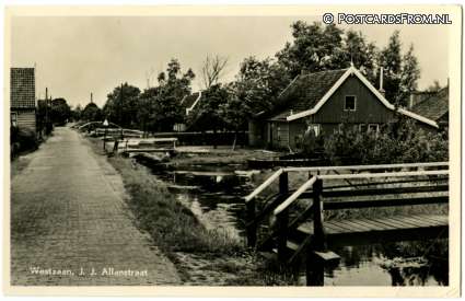 ansichtkaart: Westzaan, J.J. Allanstraat