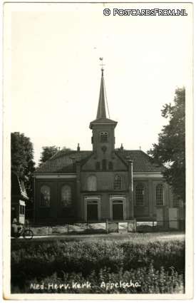 Appelscha, Ned. Herv. Kerk ansichtkaart: Appelscha, Ned. Herv. Kerk