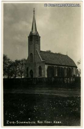 Zuid-Scharwoude, Ned. Herv. Kerk ansichtkaart: Zuid-Scharwoude, Ned. Herv. Kerk