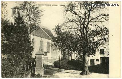 ansichtkaart: Asch, Hervormde Kerk