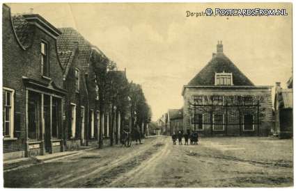 ansichtkaart: Giessen-Nieuwkerk, Dorpstraat
