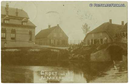 Almkerk, Groet uit ansichtkaart: Almkerk, Groet uit