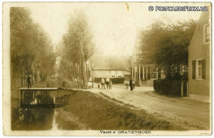 ansichtkaart: 's-Gravenmoer, Vaart