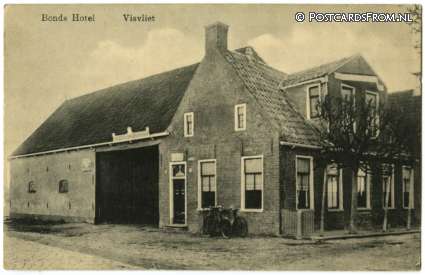 ansichtkaart: Visvliet, Bonds Hotel