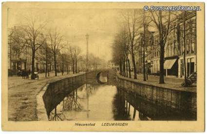 ansichtkaart: Leeuwarden, Nieuwestad