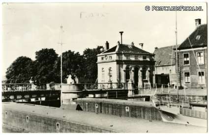 Muiden, Sluisbrug ansichtkaart: Muiden, Sluisbrug