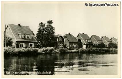 Haarlemmermeer, Rijk. Schipholdijk ansichtkaart: Haarlemmermeer, Rijk. Schipholdijk