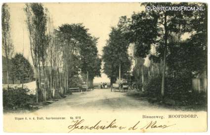 ansichtkaart: Hoofddorp, Binnenweg