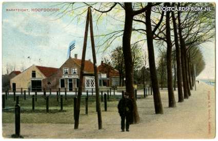 ansichtkaart: Hoofddorp, Cafe Marktzicht