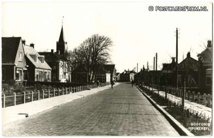 ansichtkaart: Houwerzijl, Hoofdstraat