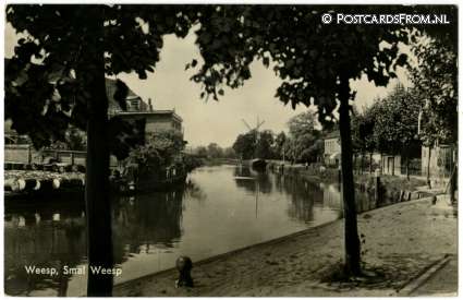 ansichtkaart: Weesp, Smal Weesp