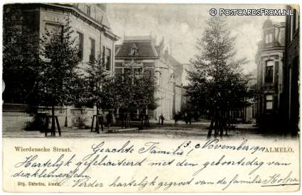 Almelo, Wierdensche Straat ansichtkaart: Almelo, Wierdensche Straat