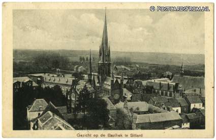 ansichtkaart: Sittard, Gezicht op de Baziliek