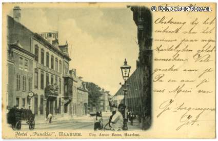 ansichtkaart: Haarlem, Hotel 'Funckler'
