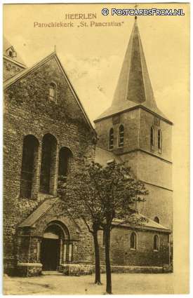 ansichtkaart: Heerlen, Parochiekerk 'St. Pancratius'