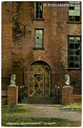ansichtkaart: Doorwerth, Kasteel Doorwerth. Ingang