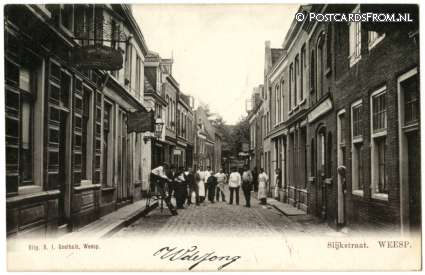 Weesp, Slijkstraat ansichtkaart: Weesp, Slijkstraat