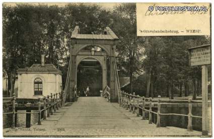 ansichtkaart: Weesp, 's-Gravenlandschebrug