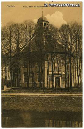 ansichtkaart: Kloosterveen, Smilde. Herv. Kerk te Kloosterveen