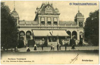 ansichtkaart: Amsterdam, Paviljoen Vondelpark