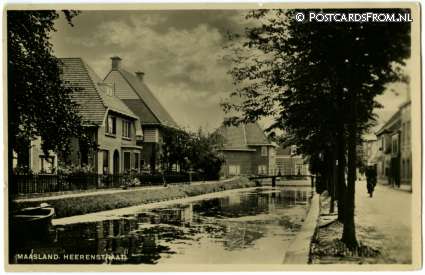 ansichtkaart: Maasland, Heerenstraat