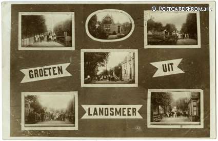 Landsmeer, Groeten uit ansichtkaart: Landsmeer, Groeten uit
