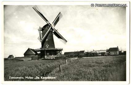 ansichtkaart: Zonnemaire, Molen 'De Korenbloem'
