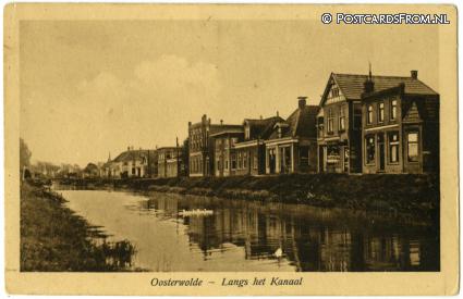 Oosterwolde FR, Langs het Kanaal ansichtkaart: Oosterwolde FR, Langs het Kanaal