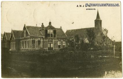 ansichtkaart: Anjum, Armhuis