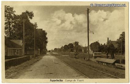 ansichtkaart: Appelscha, Langs de Vaart