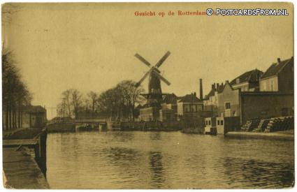 ansichtkaart: Delft, Gezicht op de Rotterdamsche poort