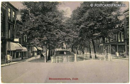 ansichtkaart: Delft, Binnenwatersloot