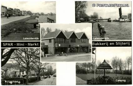 Burgerveen, Spar Markt. Leimuiderdijk - Ruigenhoek -Camping ansichtkaart: Burgerveen, Spar Markt. Leimuiderdijk - Ruigenhoek -Camping