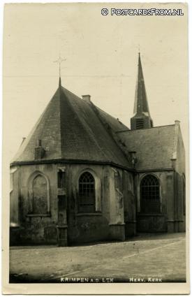 ansichtkaart: Krimpen aan de Lek, Herv. Kerk
