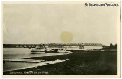Zaltbommel, Gezicht op de Waal ansichtkaart: Zaltbommel, Gezicht op de Waal